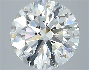 Picture of Natural Diamond 2.69 Carats, Round with Excellent Cut, J Color, SI1 Clarity and Certified by GIA
