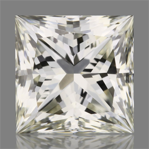 Picture of Natural Diamond 0.74 Carats, Princess with  Cut, L Color, VVS2 Clarity and Certified by GIA