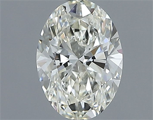 Foto Diamante Natural 0.50 quilates, Ovalado , Color J, claridad VVS1 y certificado IGI de