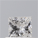 Natural Diamond 0.40 Carats, Princess with  Cut, E Color, VS2 Clarity and Certified by GIA