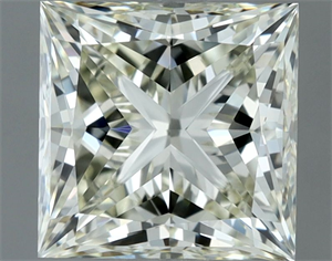 Picture of Natural Diamond 1.52 Carats, Princess with  Cut, L Color, VVS2 Clarity and Certified by IGI