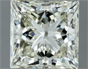 Natural Diamond 1.52 Carats, Princess with  Cut, L Color, VVS2 Clarity and Certified by IGI
