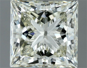 Picture of Natural Diamond 1.52 Carats, Princess with  Cut, L Color, VVS2 Clarity and Certified by IGI