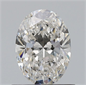 Natural Diamond 0.70 Carats, Oval with  Cut, G Color, VS2 Clarity and Certified by GIA