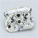 Diamante Natural 4.01 quilates, Radiante , Color H, claridad SI1 y certificado GIA