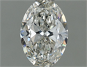 Natural Diamond 0.50 Carats, Oval with  Cut, I Color, VVS2 Clarity and Certified by IGI