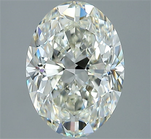 Picture of Natural Diamond 2.50 Carats, Oval with  Cut, J Color, VVS2 Clarity and Certified by GIA