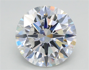 Picture of Lab Grown Diamond 4.03 Carats, Round with Excellent Cut, E Color, VS2 Clarity and Certified by IGI