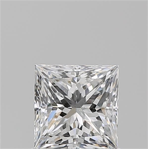 Picture of Natural Diamond 0.90 Carats, Princess with  Cut, E Color, SI1 Clarity and Certified by GIA