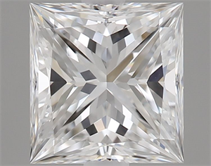 Foto Diamante Natural 0.51 quilates, Princesa , Color E, claridad VVS2 y certificado GIA de