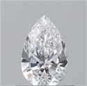 Natural Diamond 0.50 Carats, Pear with  Cut, E Color, VS1 Clarity and Certified by GIA