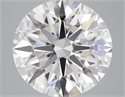 Lab Grown Diamond 3.06 Carats, Round with Ideal Cut, D Color, VVS2 Clarity and Certified by IGI