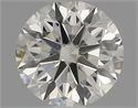 Natural Diamond 0.90 Carats, Round with Excellent Cut, I Color, VVS2 Clarity and Certified by IGI
