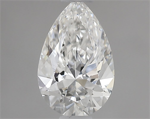 Picture of Natural Diamond 0.56 Carats, Pear with  Cut, G Color, VVS1 Clarity and Certified by GIA