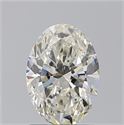 Natural Diamond 1.52 Carats, Oval with  Cut, J Color, SI1 Clarity and Certified by GIA
