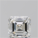 Natural Diamond 0.90 Carats, Asscher with  Cut, H Color, VS1 Clarity and Certified by GIA