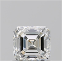 Natural Diamond 0.90 Carats, Asscher with  Cut, H Color, VS1 Clarity and Certified by GIA