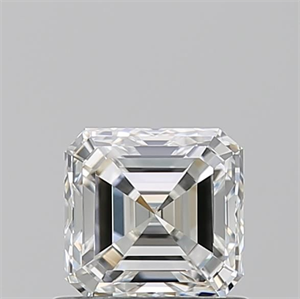 Picture of Natural Diamond 0.90 Carats, Asscher with  Cut, H Color, VS1 Clarity and Certified by GIA