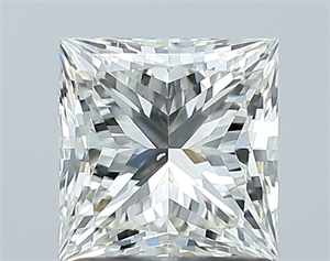 Picture of Natural Diamond 1.25 Carats, Princess with  Cut, I Color, SI1 Clarity and Certified by GIA