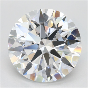 Picture of Lab Grown Diamond 4.06 Carats, Round with Excellent Cut, D Color, VVS1 Clarity and Certified by GIA