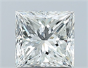 Natural Diamond 1.01 Carats, Princess with  Cut, H Color, VVS2 Clarity and Certified by GIA