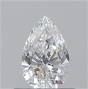 Natural Diamond 0.51 Carats, Pear with  Cut, F Color, VS2 Clarity and Certified by GIA