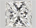 Diamante Natural 0.51 quilates, Princesa , Color F, claridad VVS2 y certificado GIA
