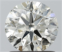 Natural Diamond 1.00 Carats, Round with Excellent Cut, K Color, SI2 Clarity and Certified by IGI