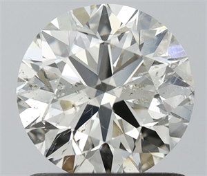 Picture of Natural Diamond 1.00 Carats, Round with Excellent Cut, K Color, SI2 Clarity and Certified by IGI