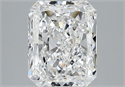 Natural Diamond 3.01 Carats, Radiant with  Cut, E Color, SI1 Clarity and Certified by GIA