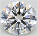 Lab Grown Diamond 2.03 Carats, Round with Excellent Cut, F Color, VVS2 Clarity and Certified by GIA