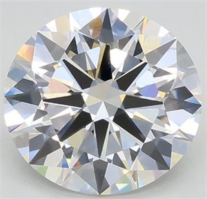 Picture of Lab Grown Diamond 2.03 Carats, Round with Excellent Cut, F Color, VVS2 Clarity and Certified by GIA