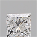 Diamante Natural 0.99 quilates, Princesa , Color E, claridad SI1 y certificado GIA