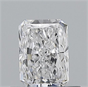 Natural Diamond 0.50 Carats, Radiant with  Cut, D Color, VVS2 Clarity and Certified by GIA