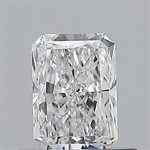 Picture of Natural Diamond 0.50 Carats, Radiant with  Cut, D Color, VVS2 Clarity and Certified by GIA