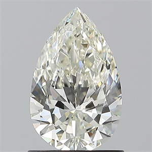 Picture of Natural Diamond 1.01 Carats, Pear with  Cut, I Color, VVS1 Clarity and Certified by IGI