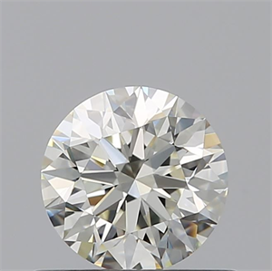 Picture of Natural Diamond 0.60 Carats, Round with Excellent Cut, K Color, VVS1 Clarity and Certified by GIA