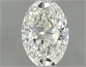 Natural Diamond 0.40 Carats, Oval with  Cut, J Color, VVS2 Clarity and Certified by GIA
