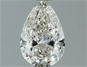 Natural Diamond 0.90 Carats, Pear with  Cut, H Color, VVS2 Clarity and Certified by IGI
