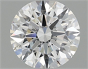 Lab Grown Diamond 1.10 Carats, Round with Ideal Cut, D Color, VVS2 Clarity and Certified by IGI
