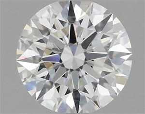 Picture of Lab Grown Diamond 1.10 Carats, Round with Ideal Cut, D Color, VVS2 Clarity and Certified by IGI