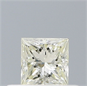 Natural Diamond 0.28 Carats, Princess with  Cut, J Color, VVS1 Clarity and Certified by IGI