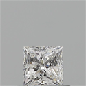 Diamante Natural 0.50 quilates, Princesa , Color E, claridad VVS2 y certificado GIA