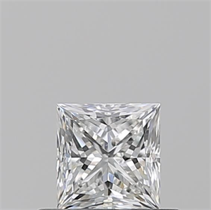Picture of Natural Diamond 0.51 Carats, Princess with  Cut, F Color, VVS2 Clarity and Certified by GIA