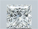 Natural Diamond 1.02 Carats, Princess with  Cut, H Color, VS1 Clarity and Certified by GIA