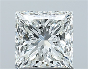 Picture of Natural Diamond 1.02 Carats, Princess with  Cut, H Color, VS1 Clarity and Certified by GIA