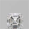Natural Diamond 0.70 Carats, Asscher with  Cut, F Color, VVS2 Clarity and Certified by GIA