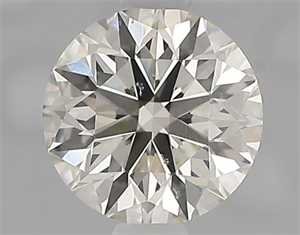 Picture of Natural Diamond 1.02 Carats, Round with Excellent Cut, L Color, VS2 Clarity and Certified by IGI