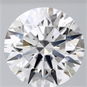 Lab Grown Diamond 6.60 Carats, Round with Ideal Cut, G Color, VS1 Clarity and Certified by IGI