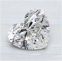 Natural Diamond 1.50 Carats, Heart with  Cut, F Color, SI2 Clarity and Certified by GIA